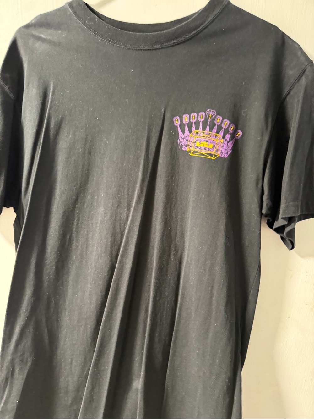 Nike Black Tee with Purple Accent